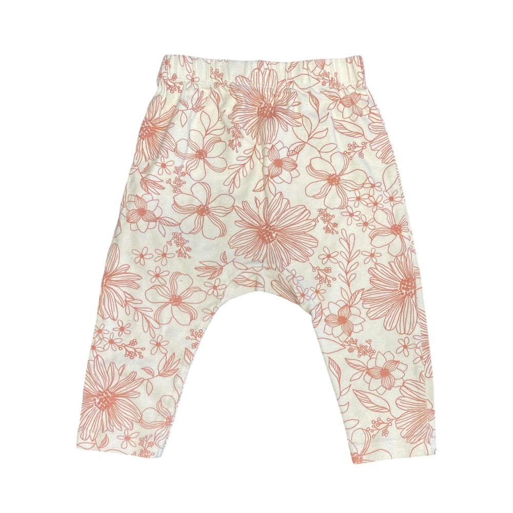 Honest‎ Baby Clothing Organic Cotton Floral Pants 6-9 Months